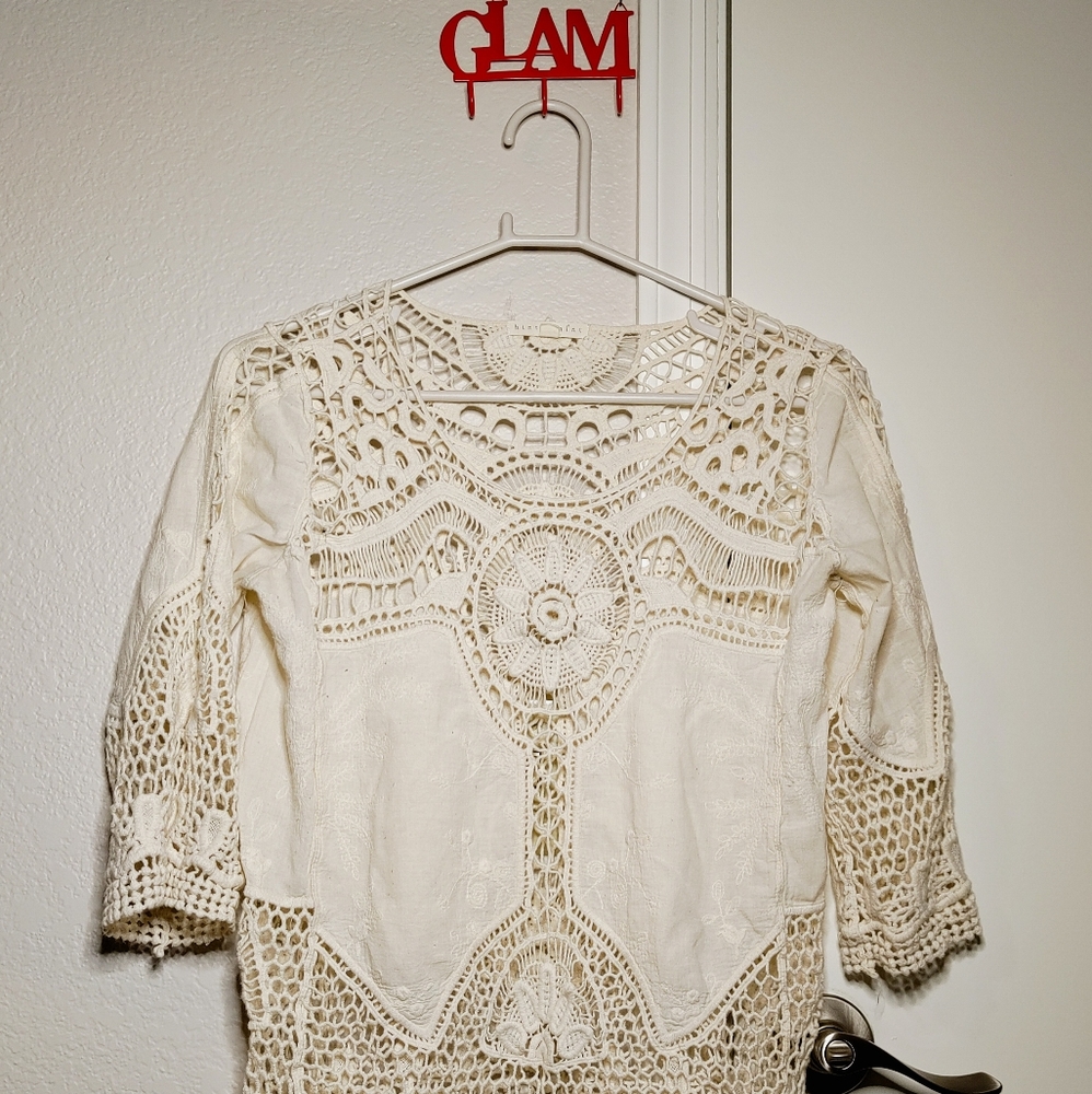 Hint of Mint Lace Blouse